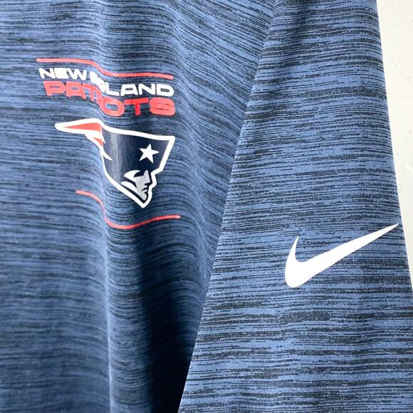 Patriots NFL Nike On Field Apparel Blue Top Size Large For Coach Jamael Lett - Picture 11 of 11